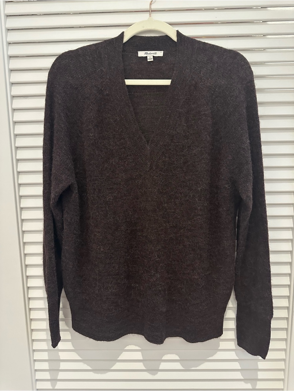 Madewell Rib Alpaca-Blend Oversized Sweater
